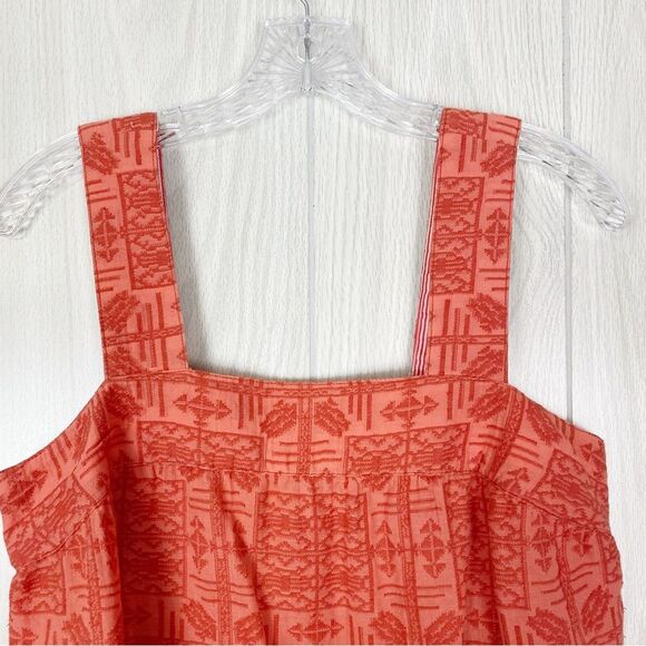 Anthropologie | Sylvia Embroidered Tank Top With Button Back Size Small - Picture 5 of 10